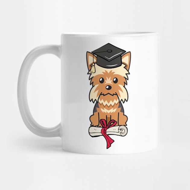 Funny yorkshire terrier is graduating by Pet Station